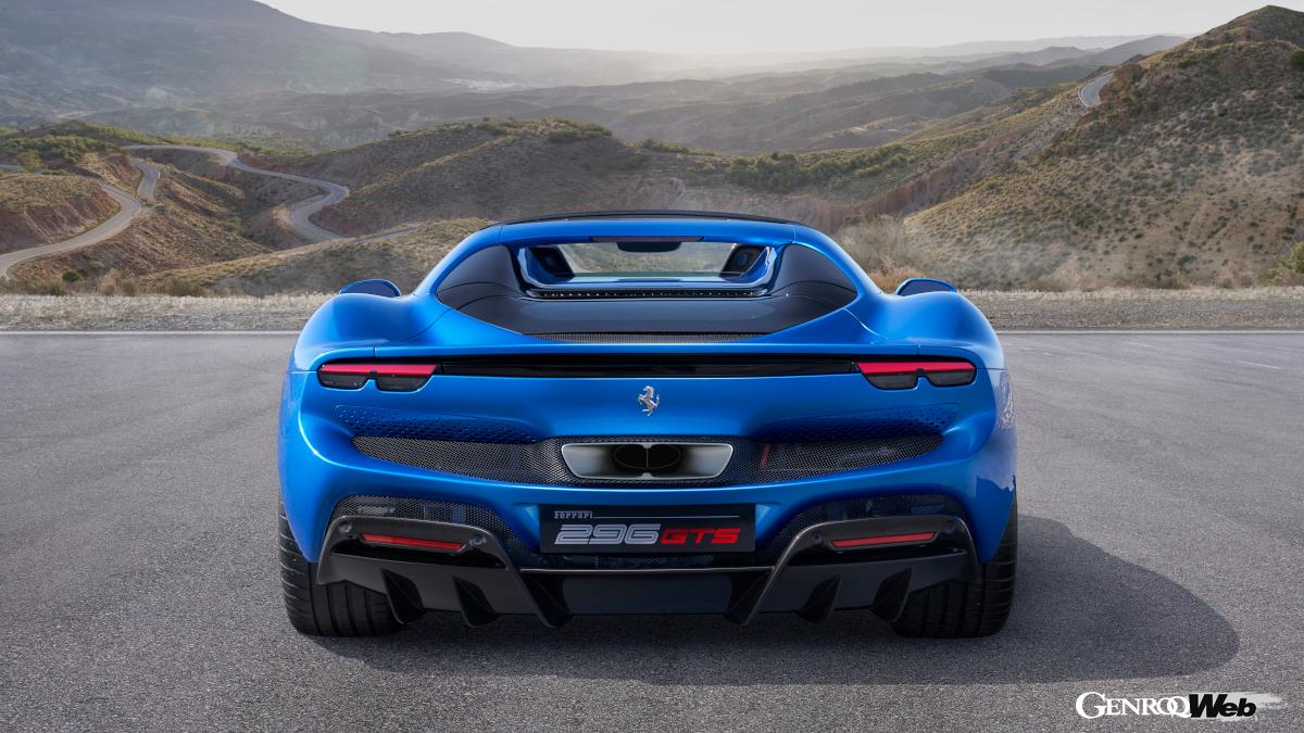 フェラーリ 296 GTSのリヤビュー