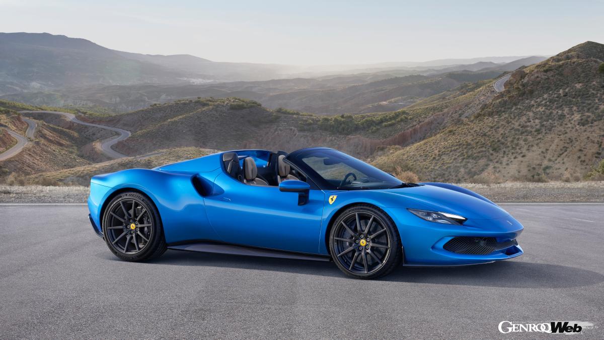 フェラーリ 296 GTSのフロントスタイル、オープン時