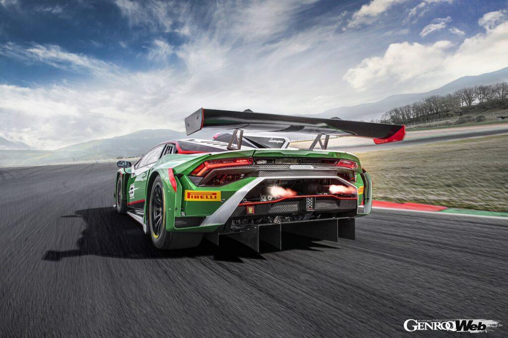 ランボルギーニ ウラカン GT3 EVO2の走行シーン。