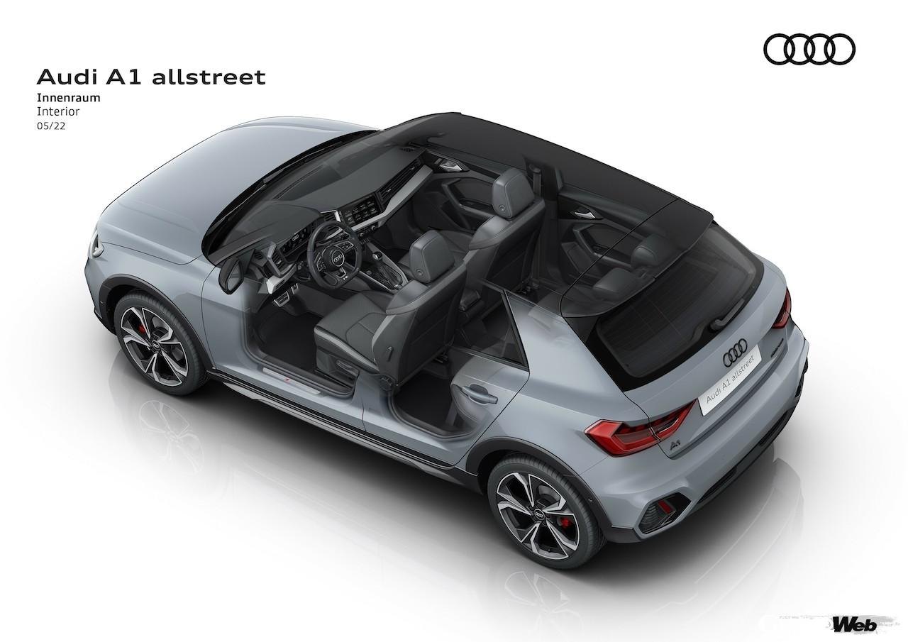 2023年モデル「アウディ A1 オールストリート」のインテリア。