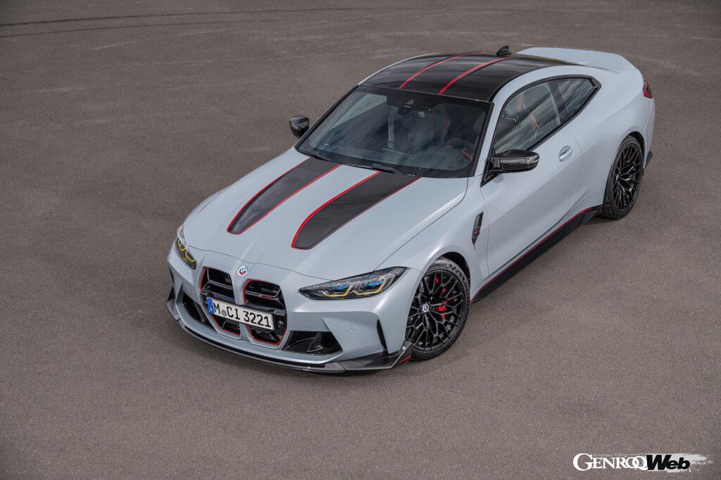 BMW M社50周年記念モデルとしてデビューした「M4 CSL」のエクステリア。