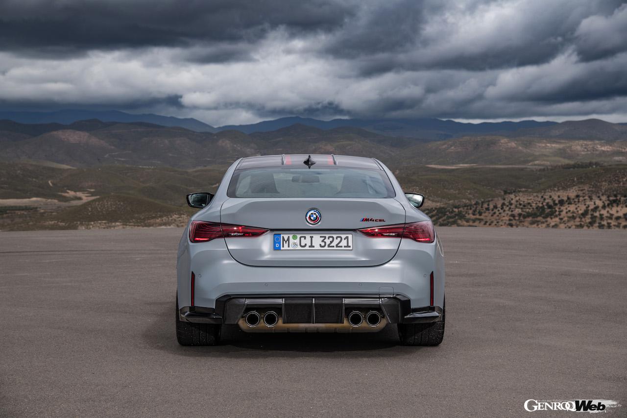 BMW M社50周年記念モデルとしてデビューした「M4 CSL」のエクステリア。