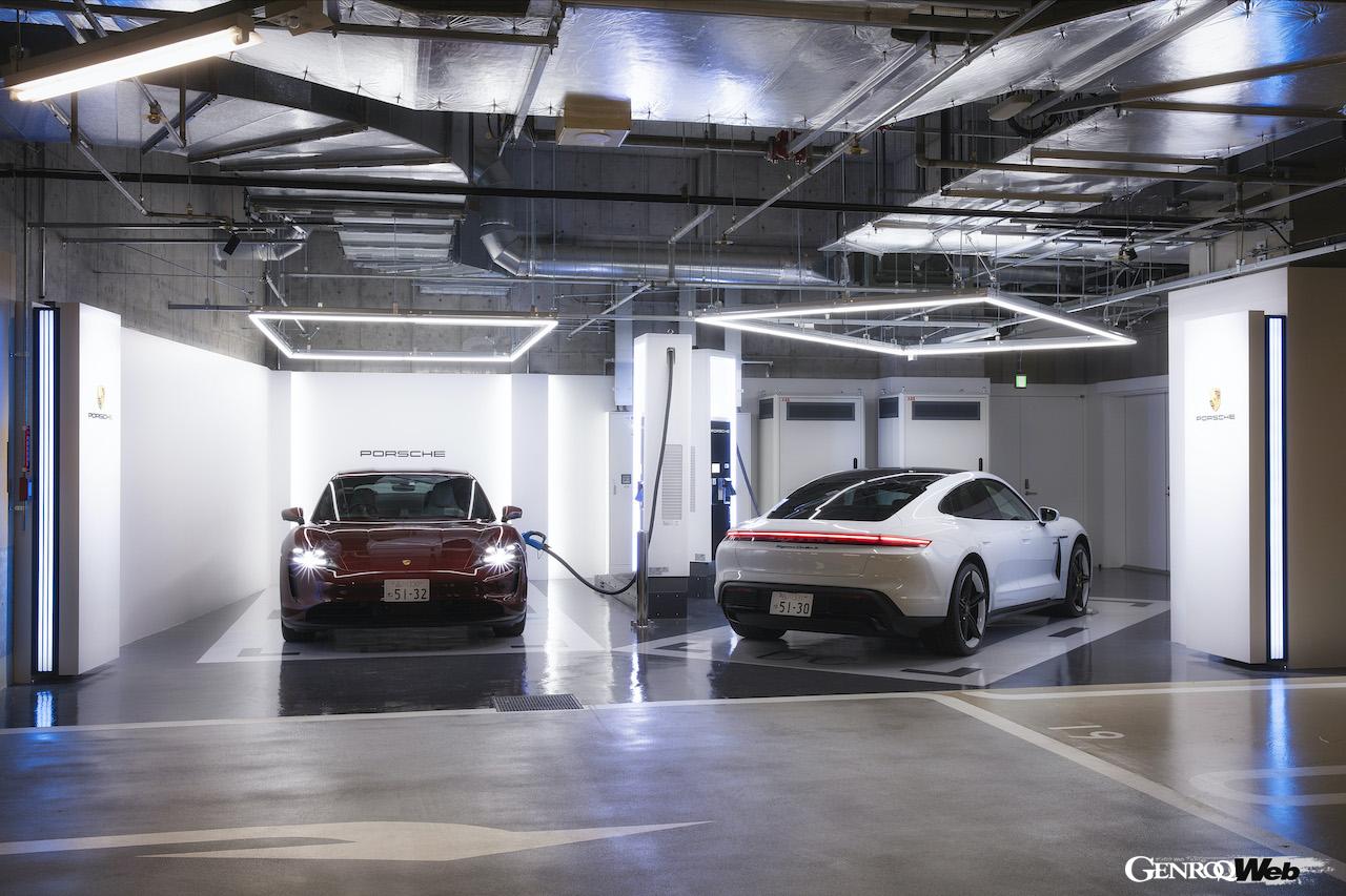 新宿の京王プラザホテルにポルシェターボチャージングステーション開設