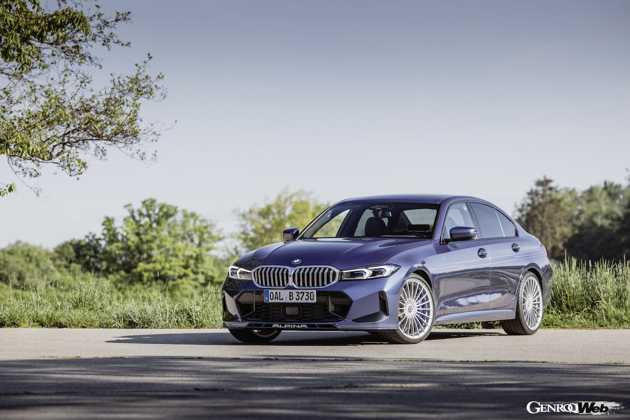 アルピナの改良新型B3リムジン。フロントビュー