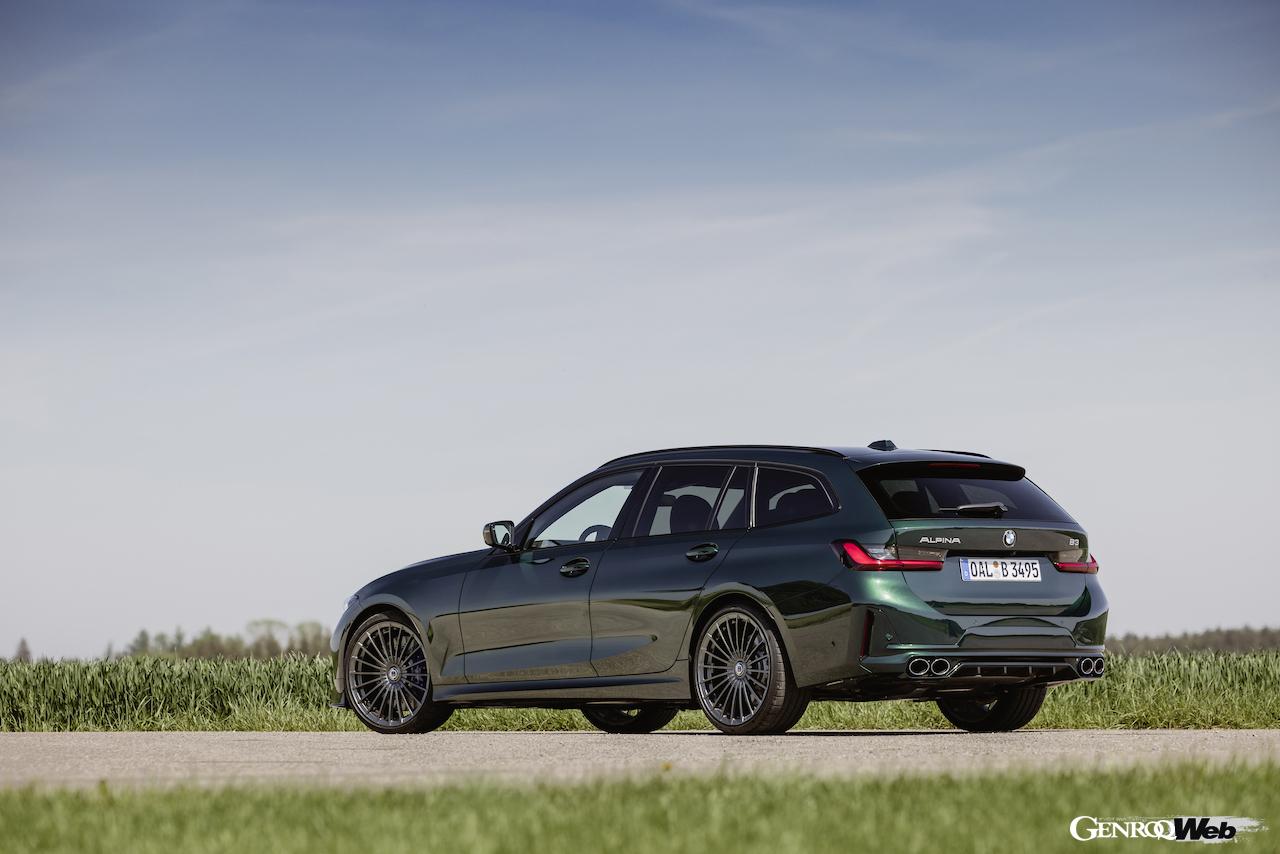 アルピナの改良新型B3ツーリング。リヤビュー