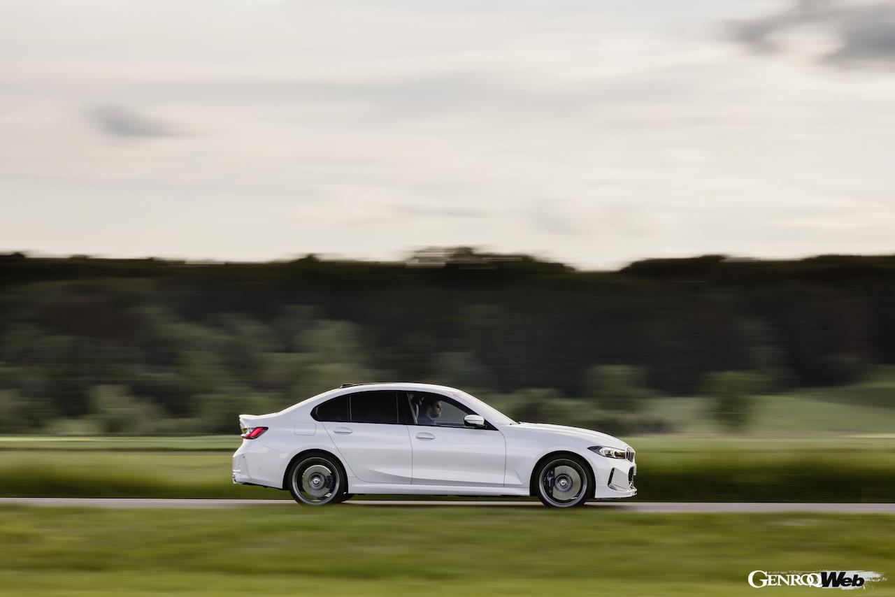 アルピナの改良新型D3 Sリムジン。サイドビュー