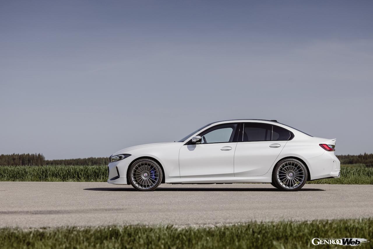 アルピナの改良新型D3 Sリムジン。サイドビュー