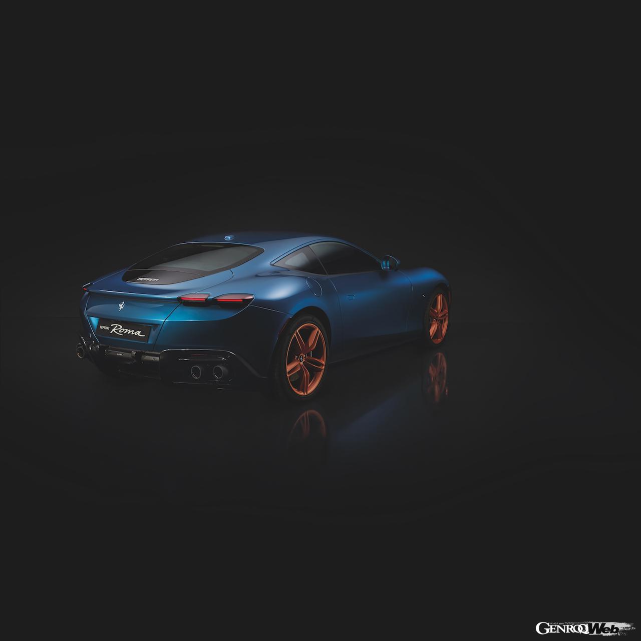 フェラーリ ローマのテーラーメイド仕様。リヤビュー