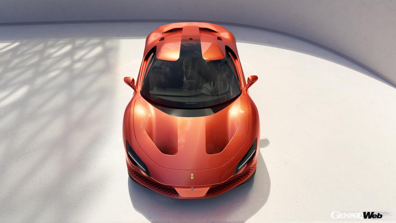 フェラーリのワンオフモデル、SP48 ウニカ。トップビュー