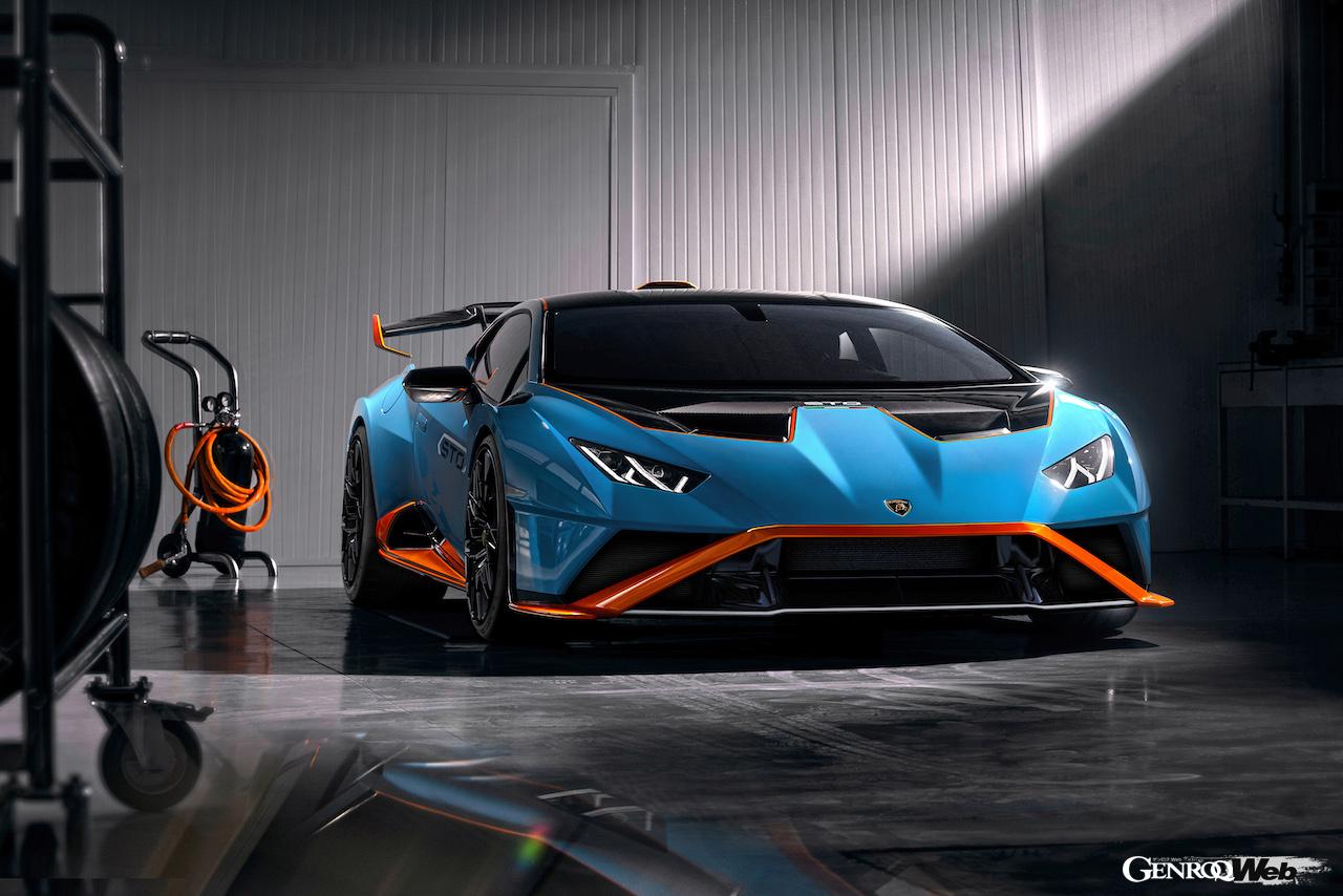 ランボルギーニ ウラカン STOのフロントビュー