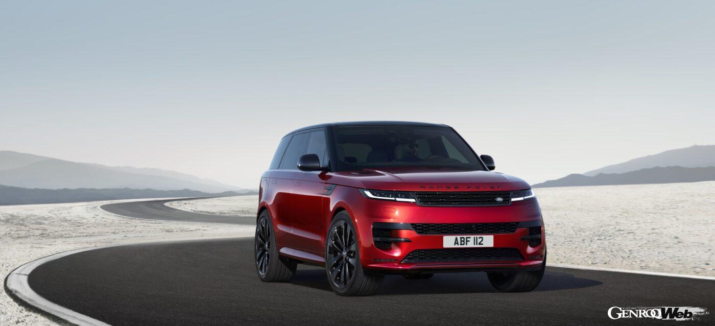 新型ランドローバー レンジローバースポーツのフロントビュー