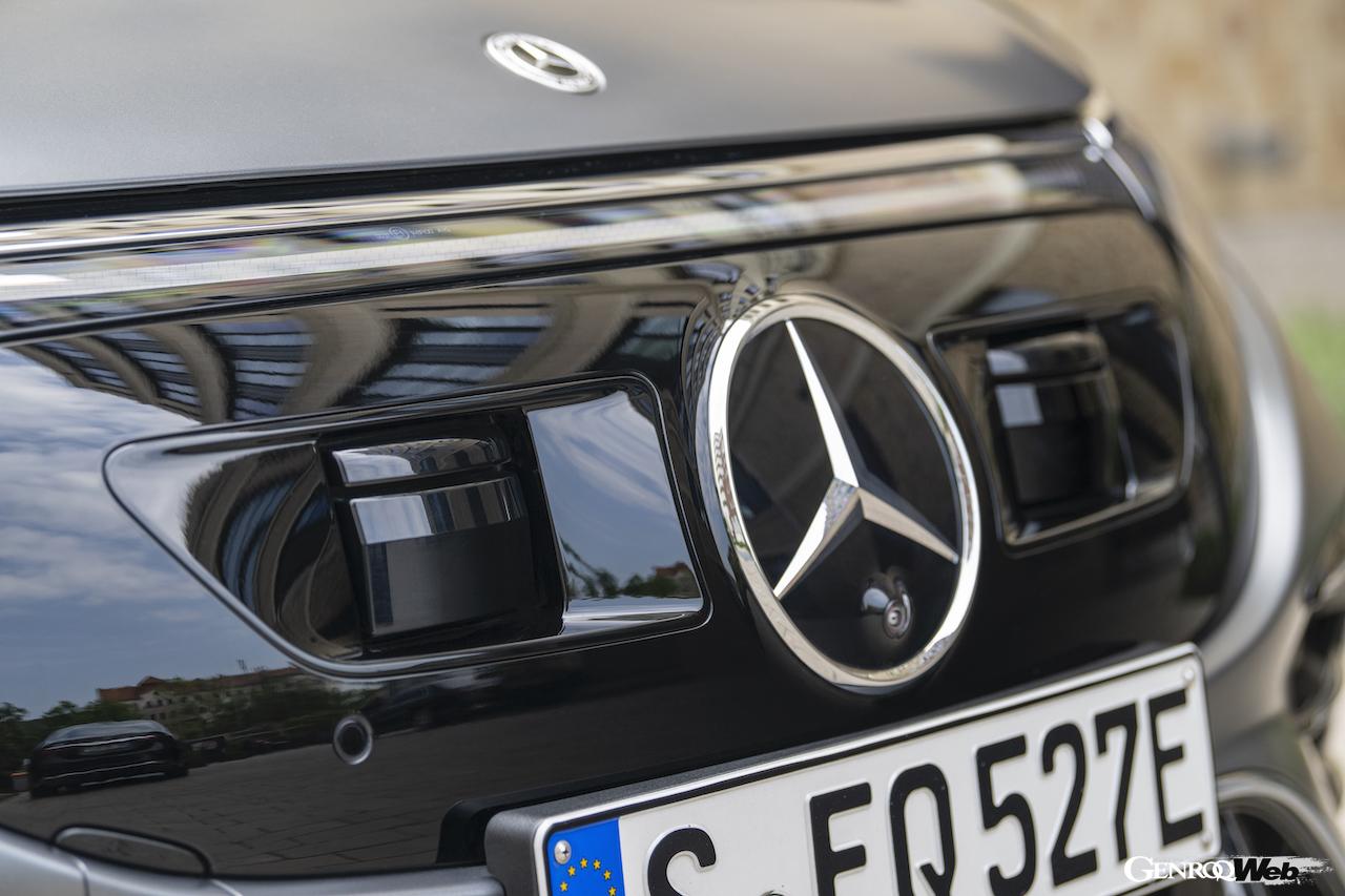 メルセデス・ベンツの条件付き自動運転システム「ドライブパイロット」を搭載するSクラス。カメラやセンサー類