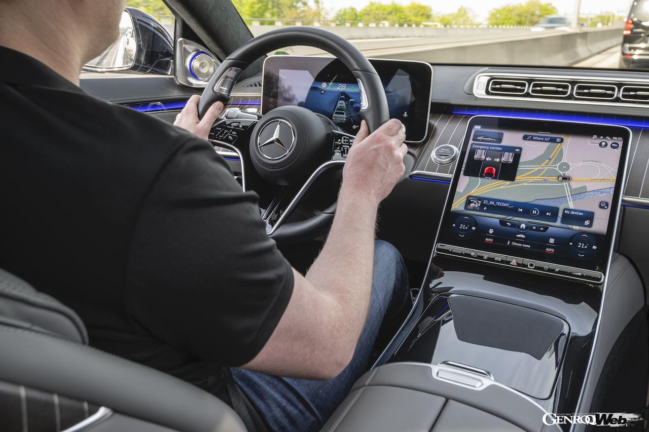 メルセデス・ベンツの条件付き自動運転システム「ドライブパイロット」の作動イメージ