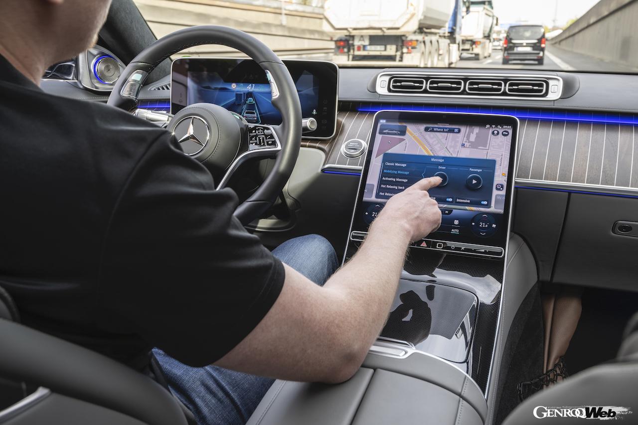 メルセデス・ベンツの条件付き自動運転システム「ドライブパイロット」の作動イメージ