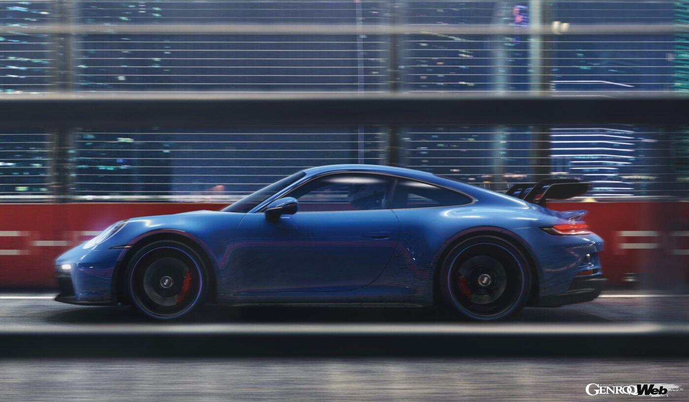 ポルシェ 911 GT3のサイドビュー