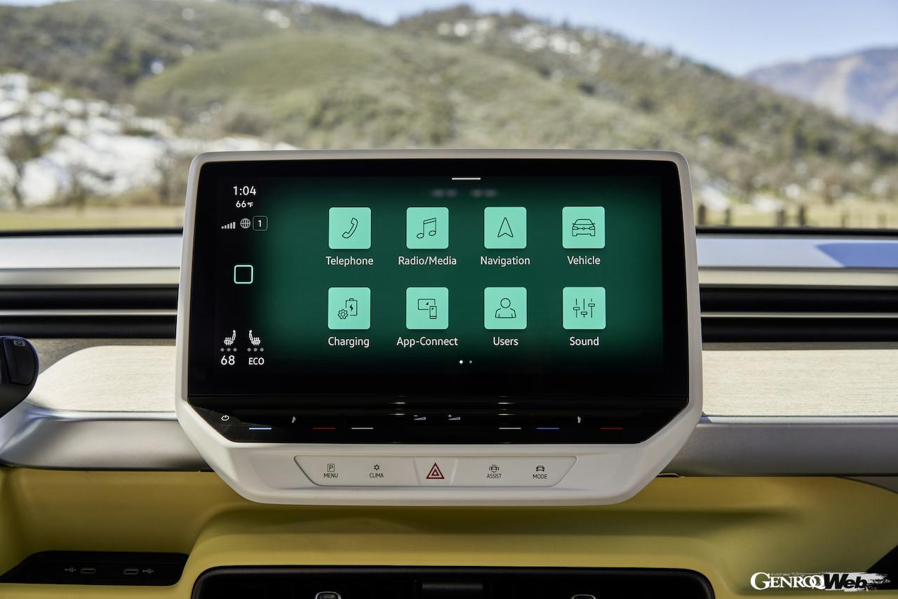 フォルクスワーゲン ID.Buzzのタッチスクリーン