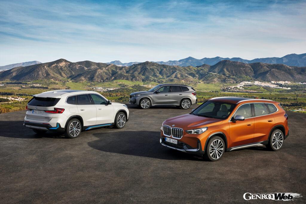 新型X1は、ガソリン、ディーゼル、48Vマイルドハイブリッド、PHEV、さらには電動モデルの「iX1」と幅広いモデルバリエーションが展開される。