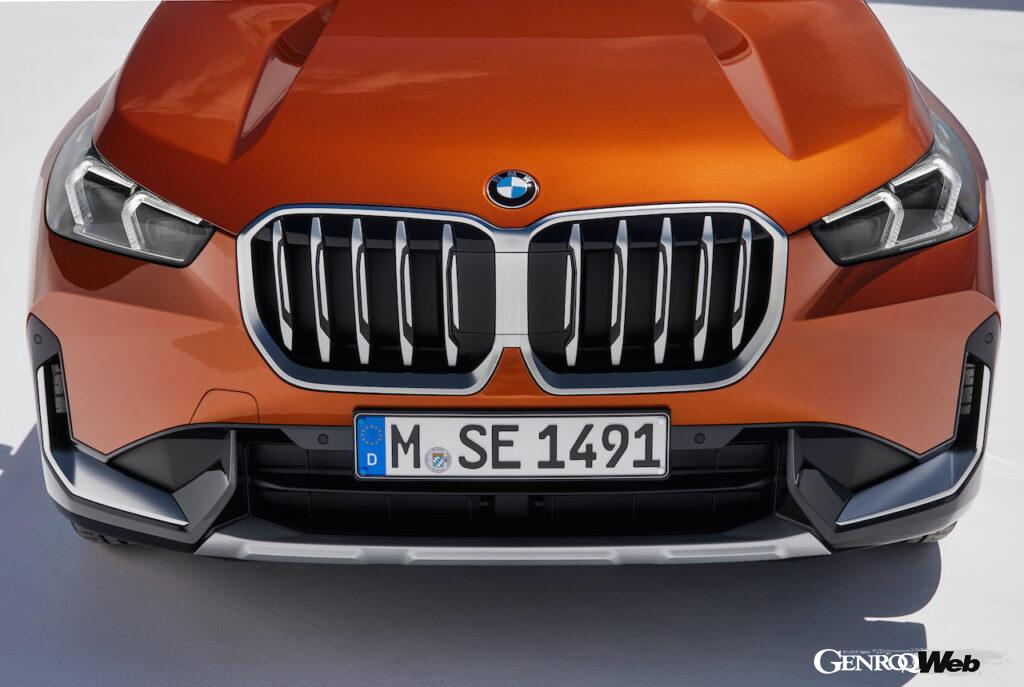 フルモデルチェンジを果たした、BMWのエントリーSAV「X1」のフロントセクション