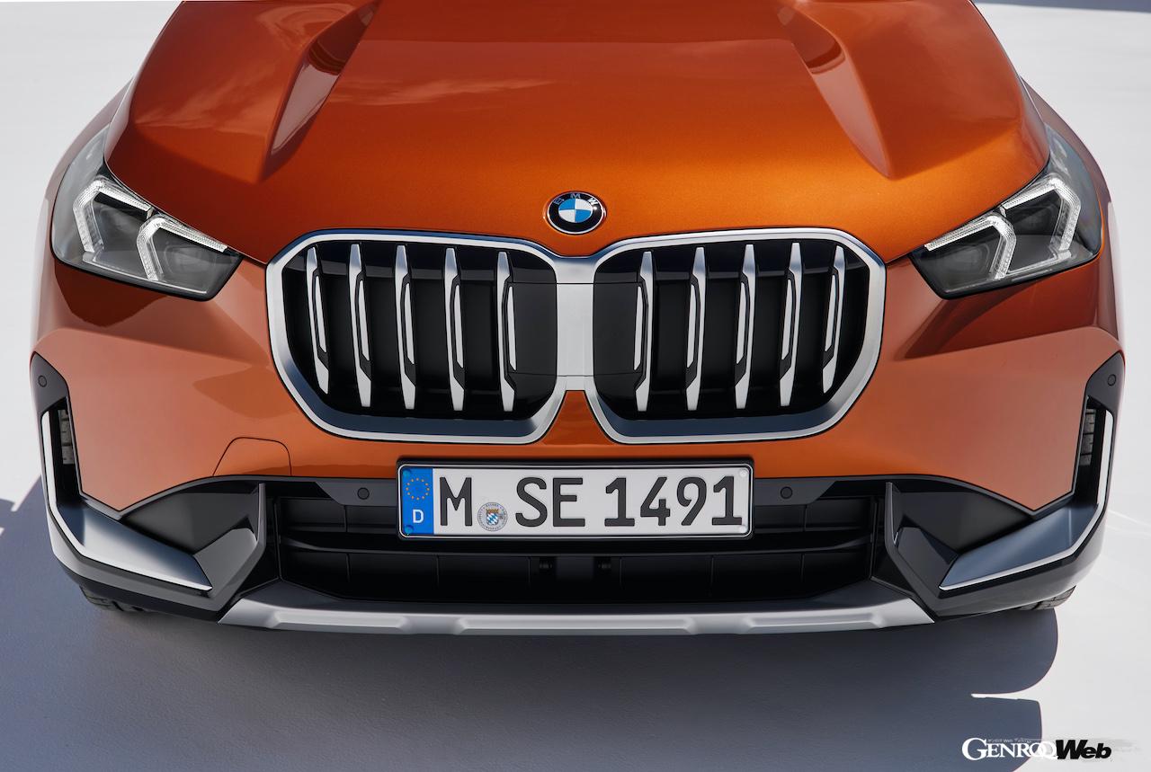 フルモデルチェンジを果たした、BMWのエントリーSAV「X1」のフロントセクション