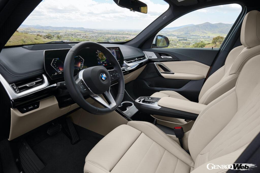フルモデルチェンジを果たした、BMWのエントリーSAV「X1」のインテリア。