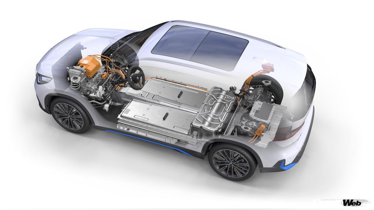 BMW iX1の電動パワートレイン、スケルトン