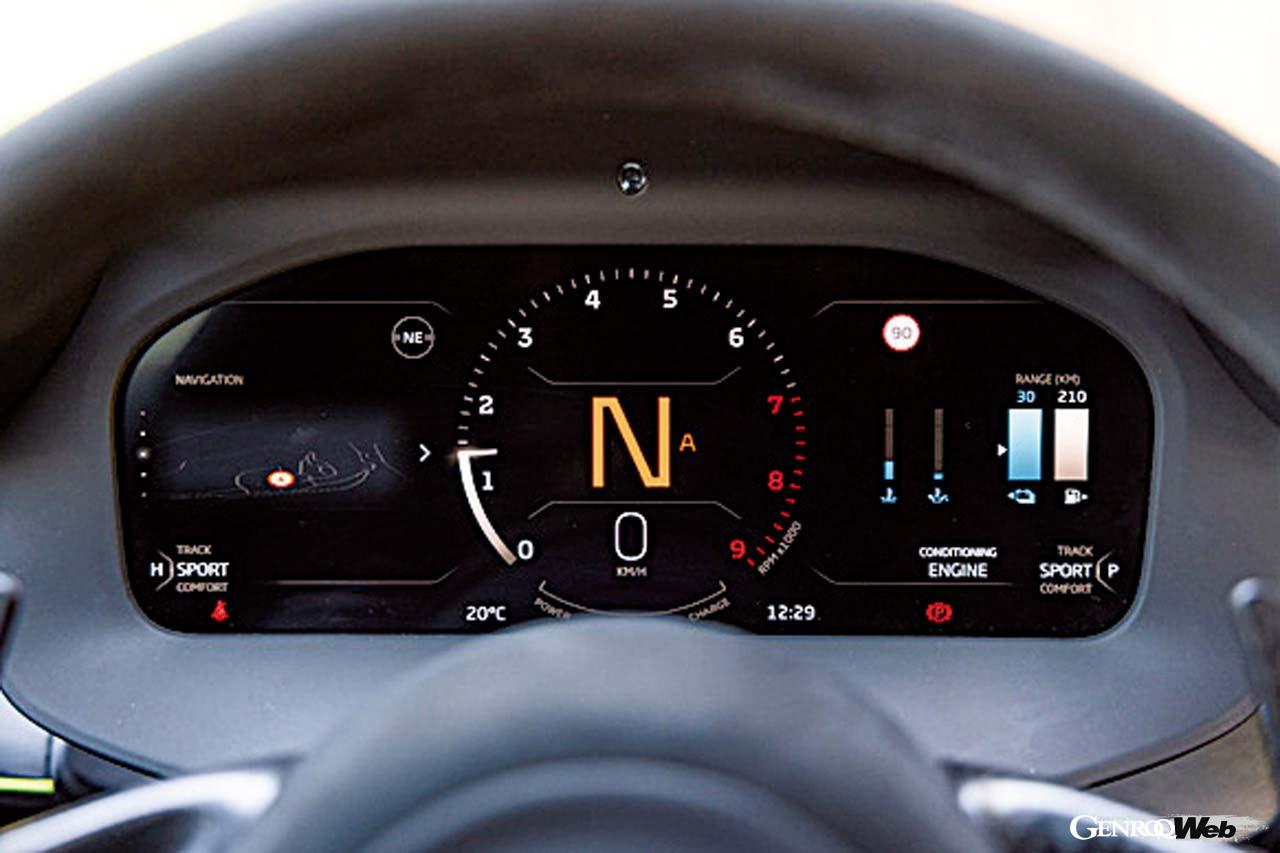 フルTFTパネルのメーターは、さまざまな表示モードが選択可能。