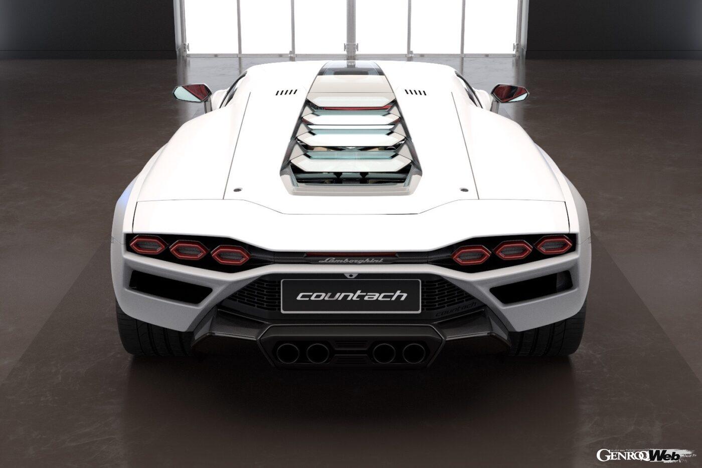 ランボルギーニ カウンタック LPI 800-4のリヤビュー