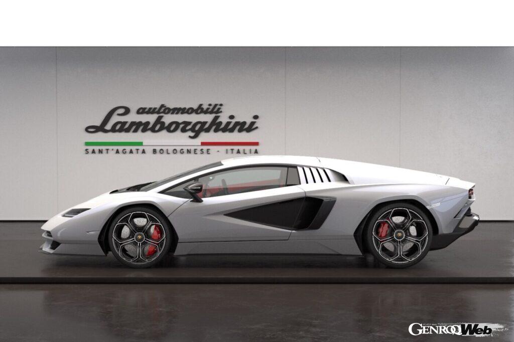 ランボルギーニ カウンタック LPI 800-4のサイドビュー