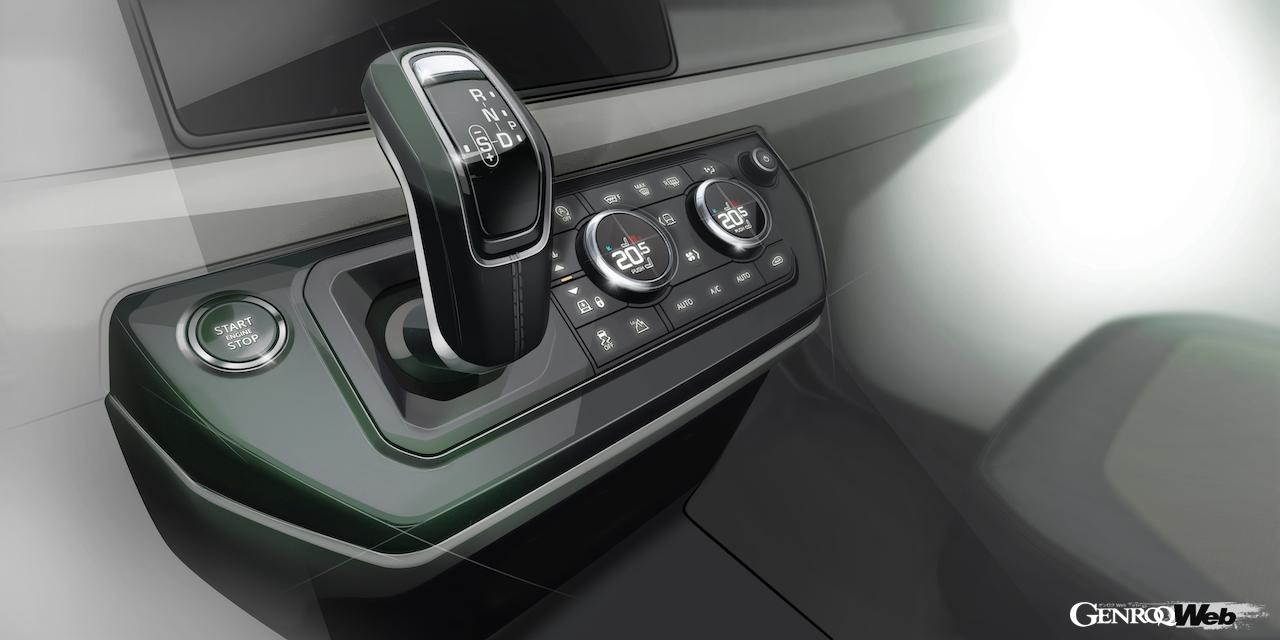 ランドローバー ディフェンダーのセレクターレバー