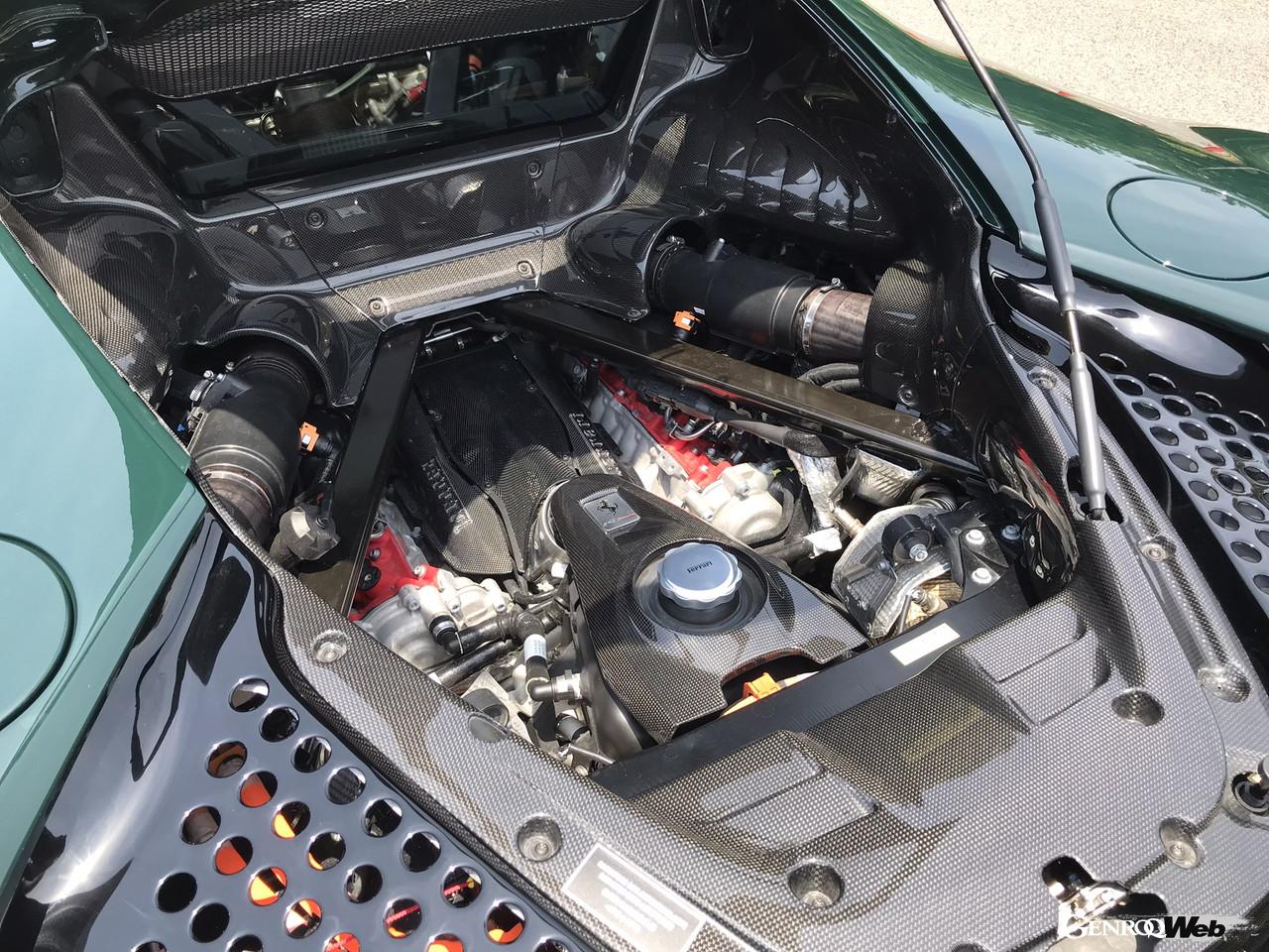 ウナ丼×GENROQコラボ第3弾！ フェラーリ SF90 ストラダーレのエンジン