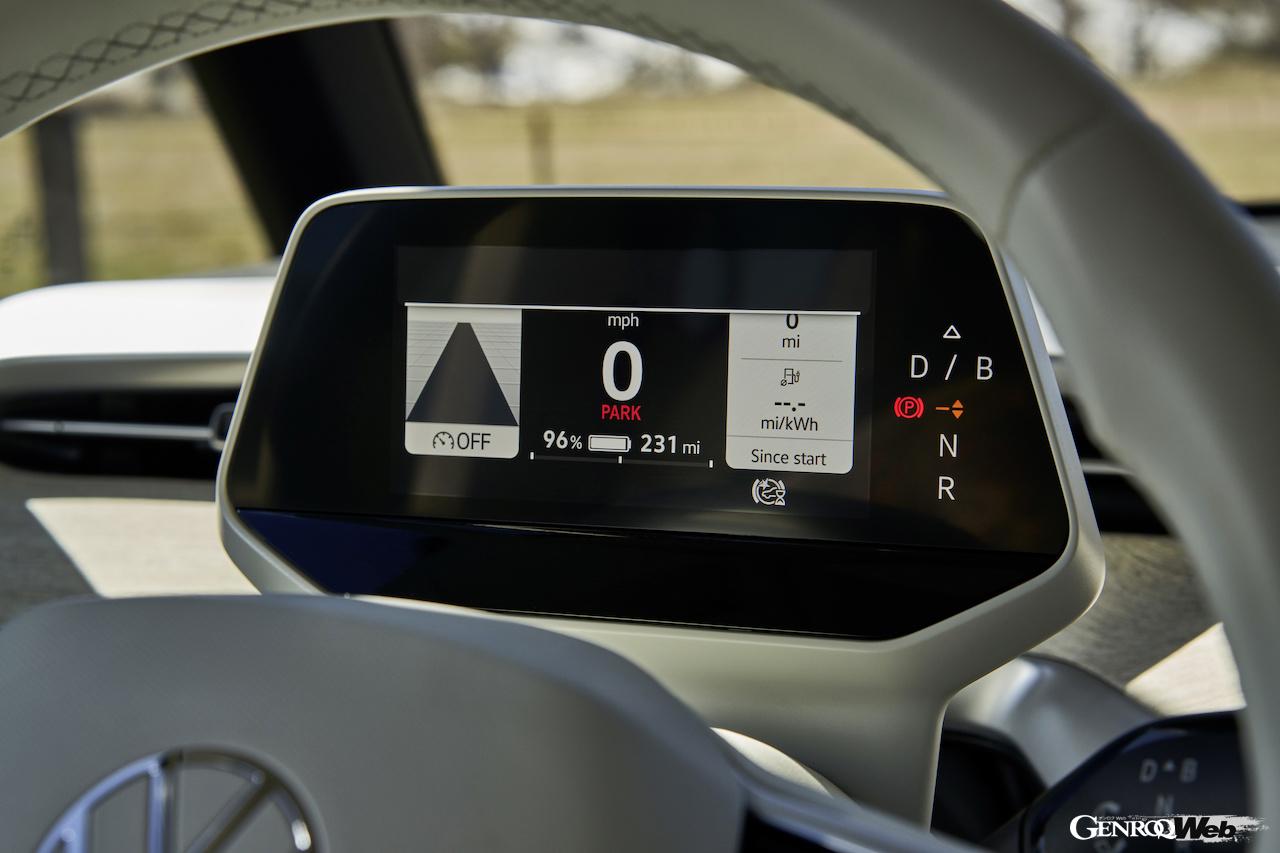 フォルクスワーゲン ID.Buzzのメーターディスプレイ