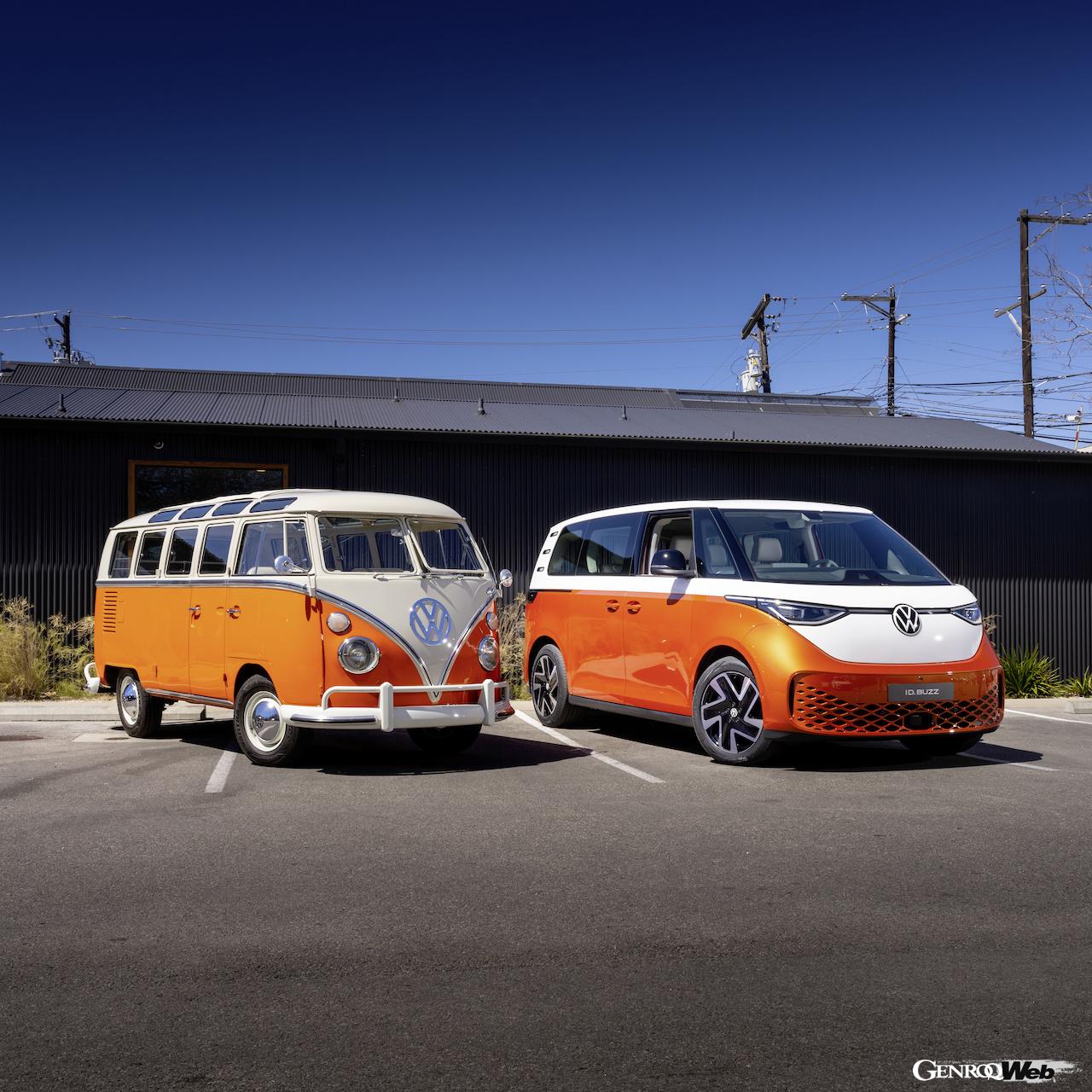 フォルクスワーゲンのEV専用プラットフォーム「MEB」をベースにしたID.Buzz。