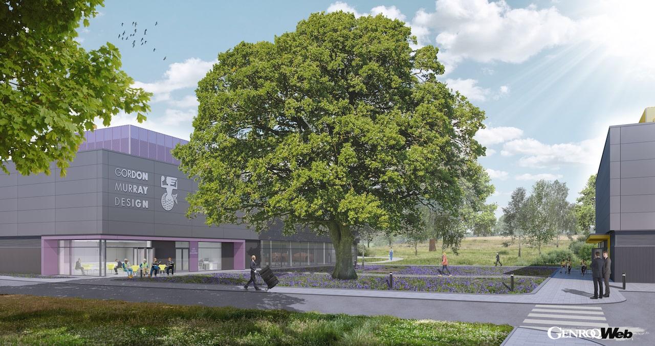 ゴードン・マレー・グループが、英国のウィンドルシャムに建設する本社施設の予想図