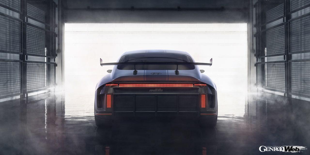 電動スポーツ「ヒョンデ RN22e」のエクステリア