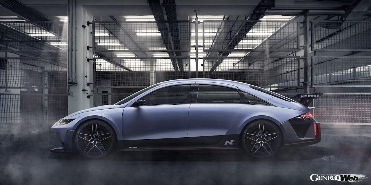 電動スポーツ「ヒョンデ RN22e」のエクステリア