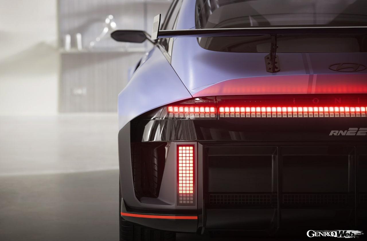 電動スポーツ「ヒョンデ RN22e」のディテール