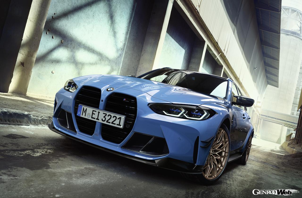 「M パフォーマンス・パーツ」を装着した新型BMW M3 ツーリング。
