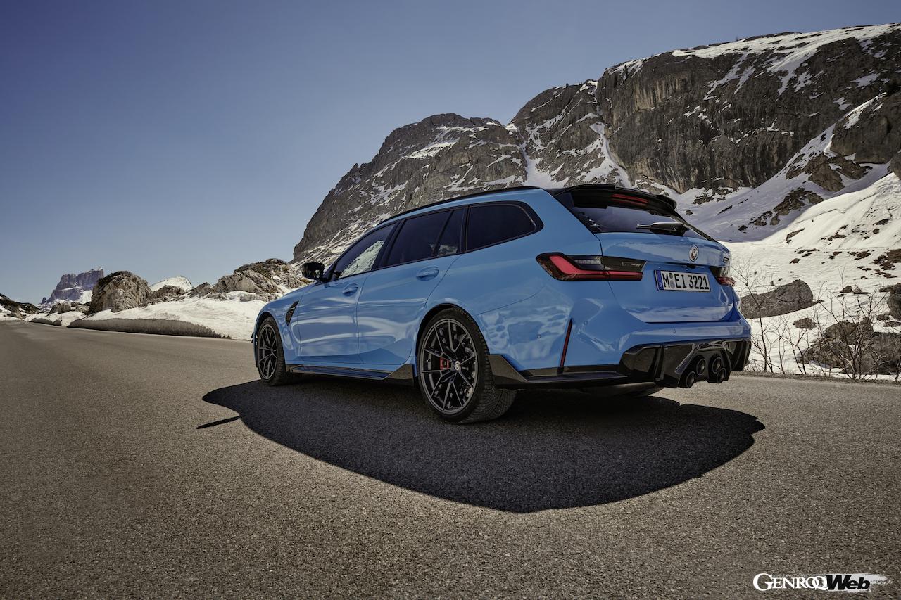 「M パフォーマンス・パーツ」を装着した新型BMW M3 ツーリング。