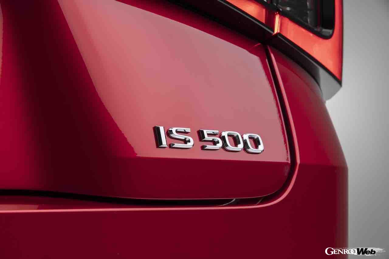 日本導入が決定した、レクサス IS500のディテール。