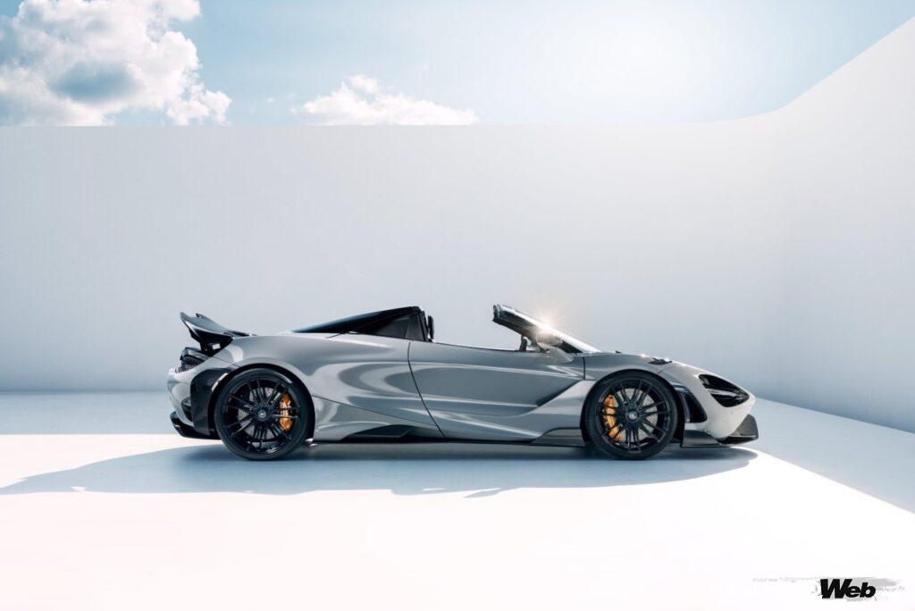 ノビテックが持てるノウハウをすべて投入して開発した「マクラーレン 765LT スパイダー」。