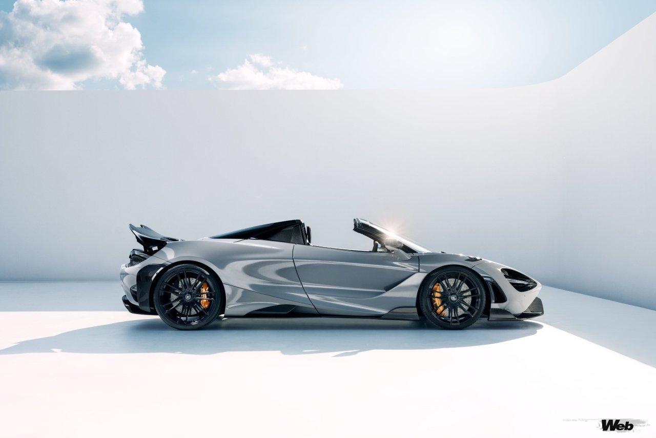 ノビテックが持てるノウハウをすべて投入して開発した「マクラーレン 765LT スパイダー」。