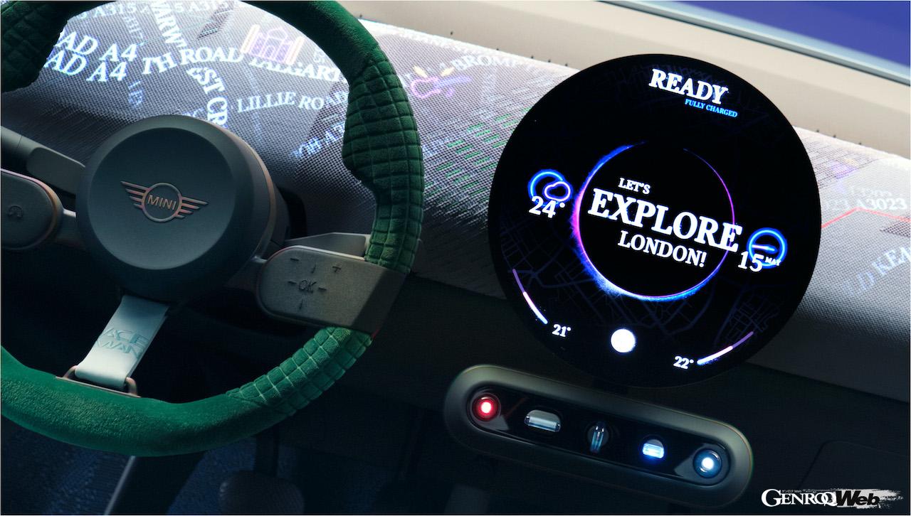 「MINI コンセプト エースマン」のインテリア。