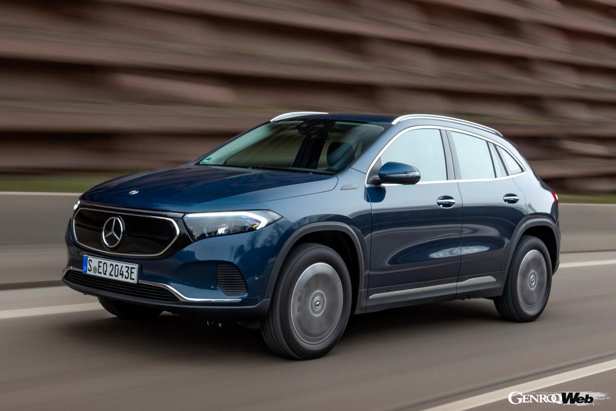 メルセデスEQ EQAフロントスタイリング。