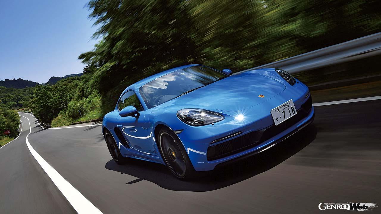 718ケイマンGTS 4.0は水平対向6気筒4.0リッター自然吸気エンジン搭載のクーペモデルで、試乗車は7速PDKモデルであった。