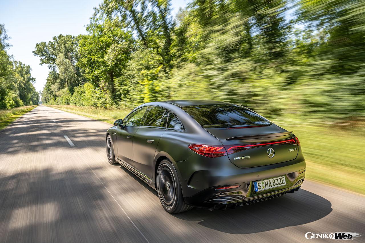 メルセデスAMG EQE 53 4MATIC＋のリヤビュー