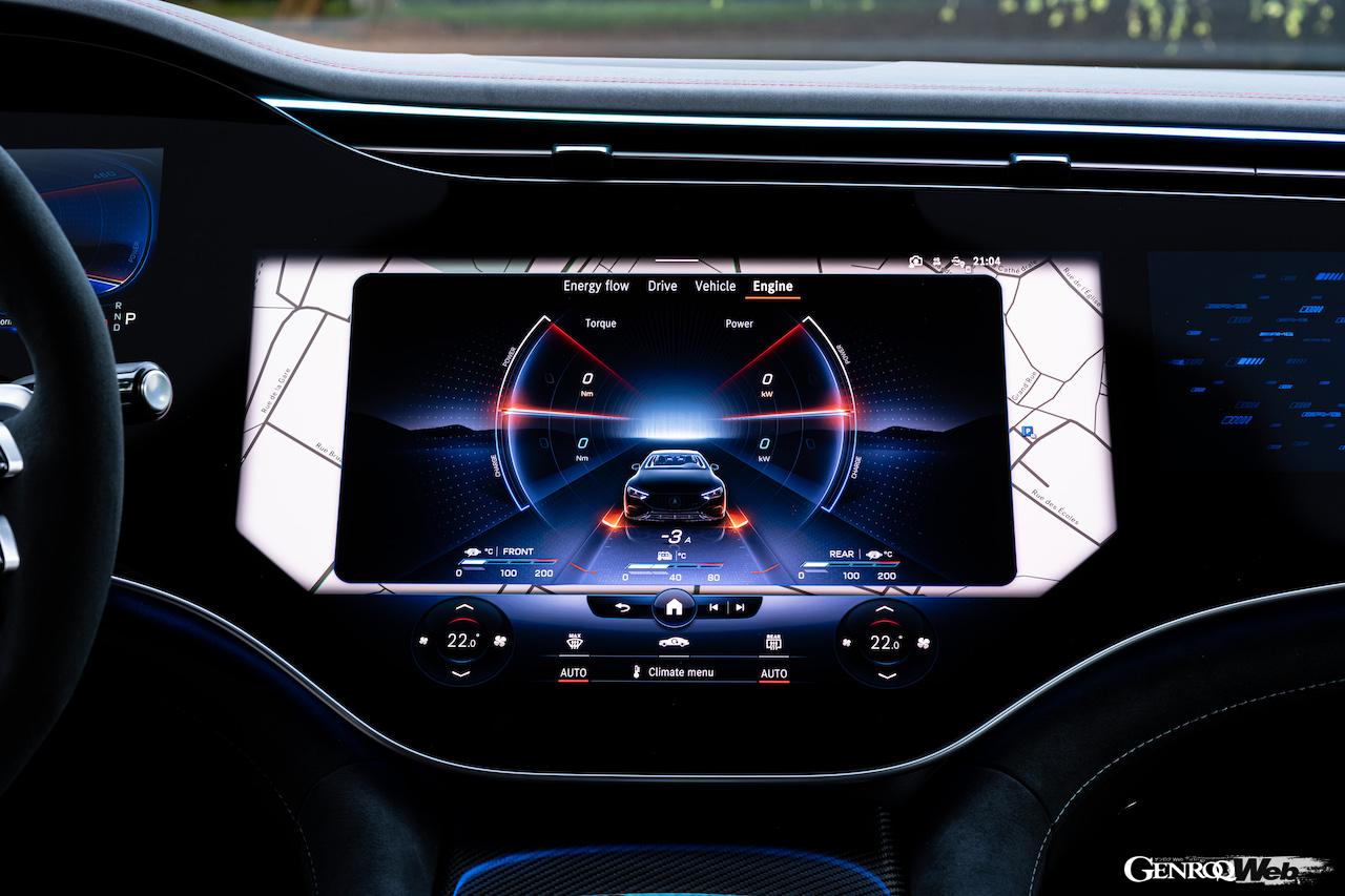 メルセデスAMG EQE 53 4MATIC＋のディスプレイ