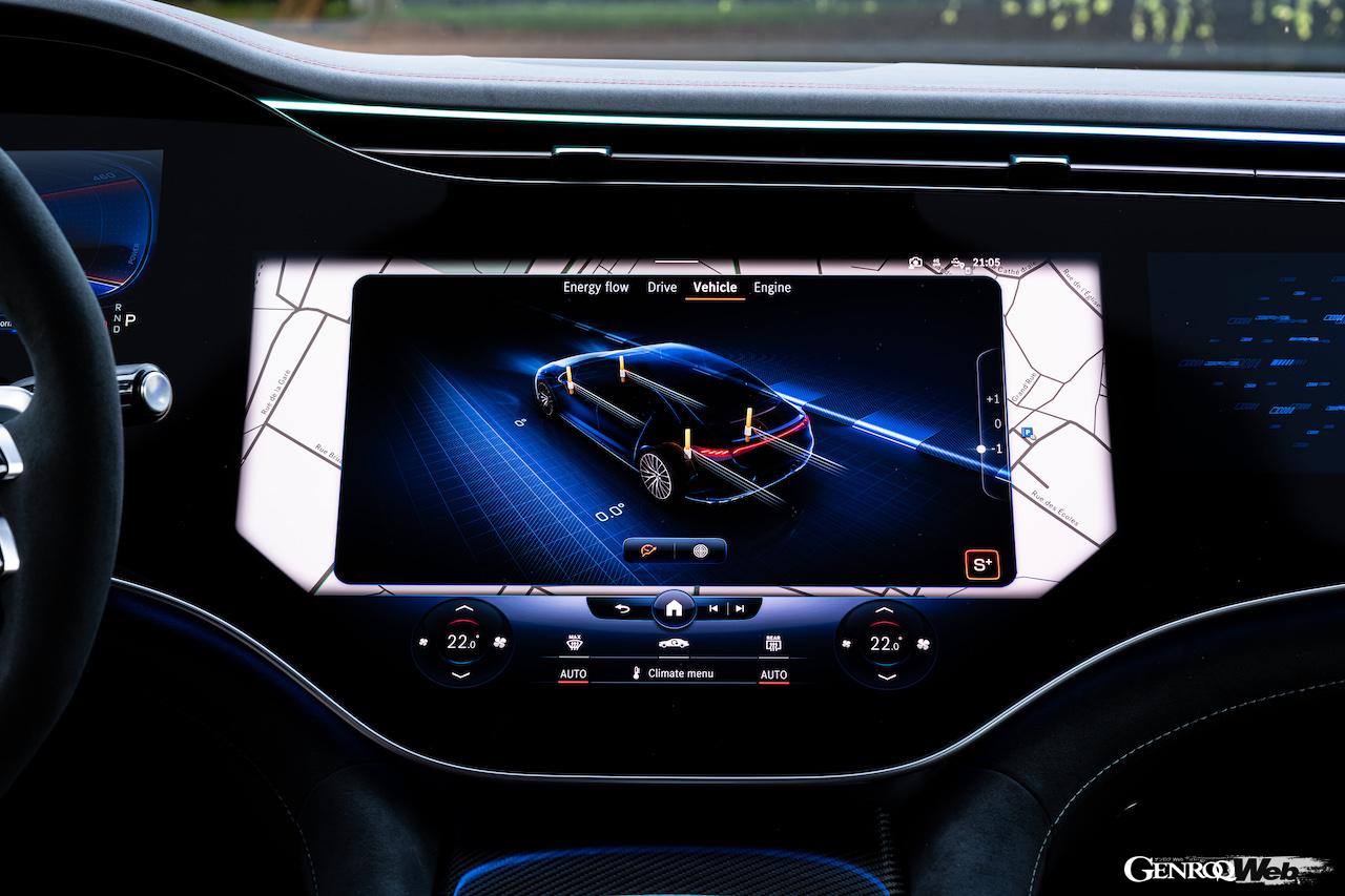 メルセデスAMG EQE 53 4MATIC＋のディスプレイ