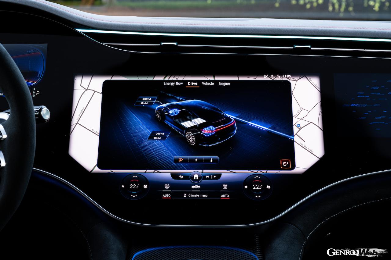 メルセデスAMG EQE 53 4MATIC＋のディスプレイ