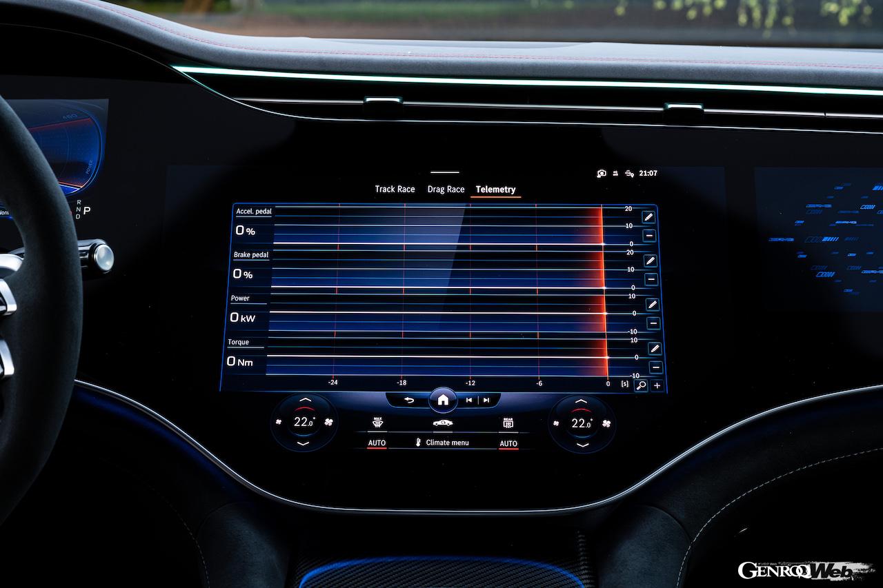 メルセデスAMG EQE 53 4MATIC＋のディスプレイ