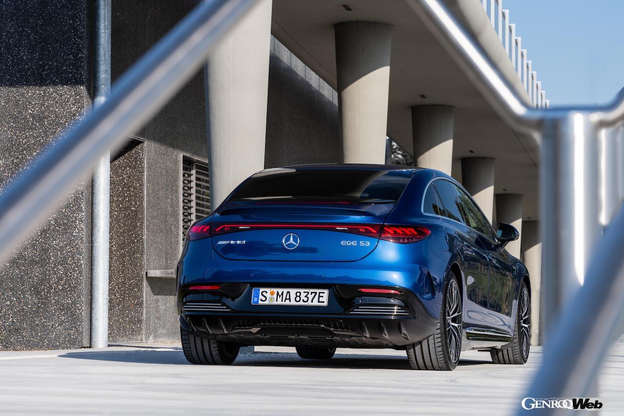 メルセデスAMG EQE 53 4MATIC＋のリヤビュー